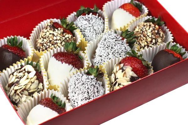 Chocolate Strawberries — Stock Photo, Image
