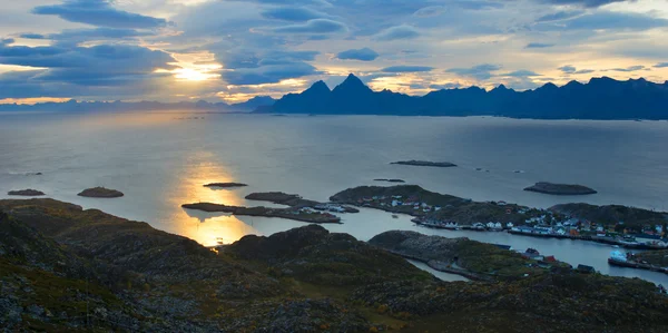 Hermoso paisaje de Lofoten en Noruega — Foto de Stock