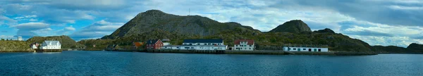 Panorama os ö Skrova av norska Lofoten — Stockfoto