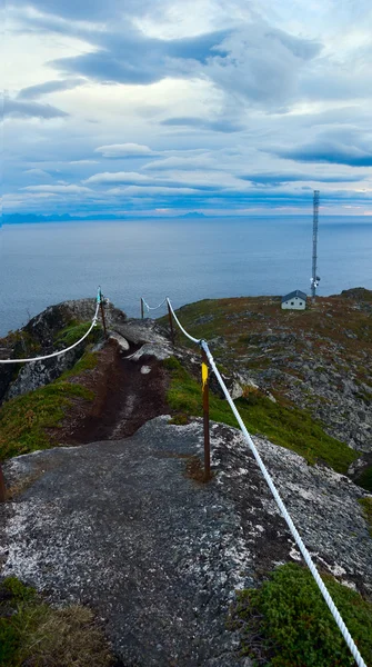 Посмотреть Лофские острова в Норвегии — стоковое фото