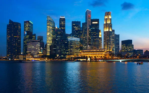 Singapore gün batımı görünümü