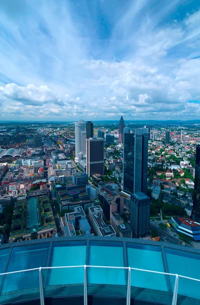 Top view of city Frankfurt am Main — Stock Photo, Image