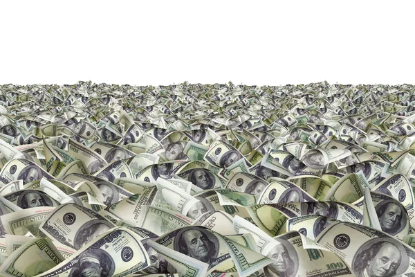 Dollar bills on the ground — Stock Photo, Image