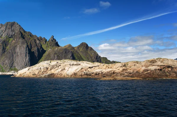 Ostrov skrova, lofoten ostrovy, Norsko — Stock fotografie