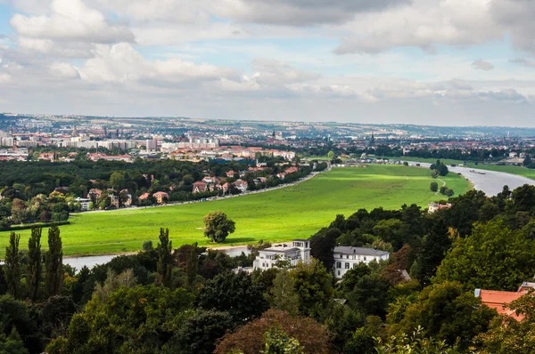 Elbe i Dresden — Stockfoto