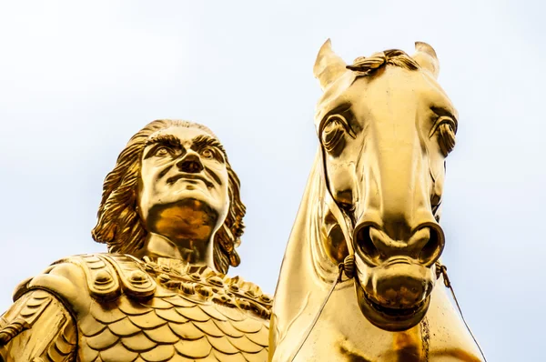 Golden equestrian — Stock Photo, Image