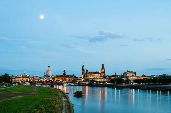 Dresden nachts — Stockfoto