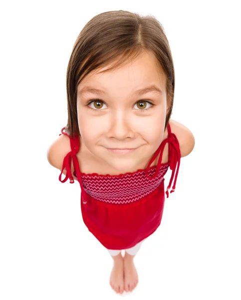 Portrait of a happy little girl — Stock Photo, Image