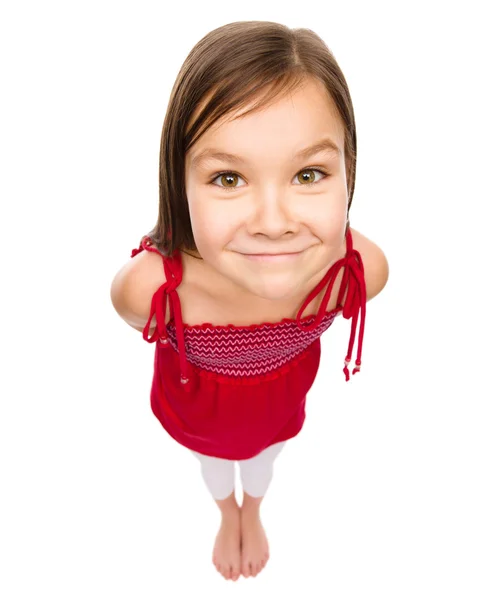 Portrait of a happy little girl — Stock Photo, Image