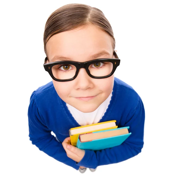 Portrait of a funny little girl — Stock Photo, Image