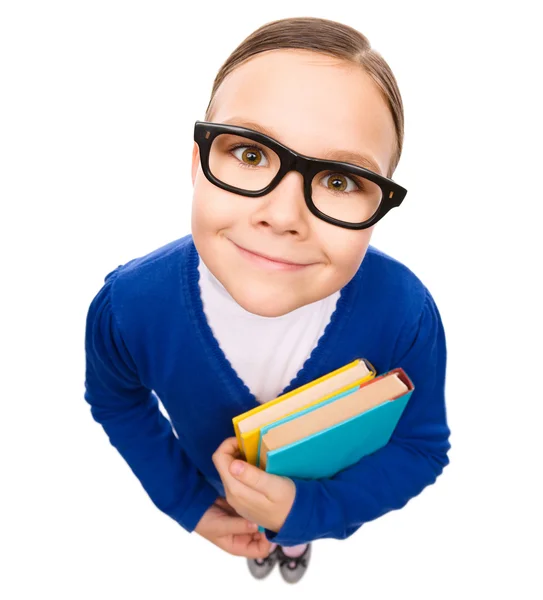 Portrait of a funny little girl — Stock Photo, Image