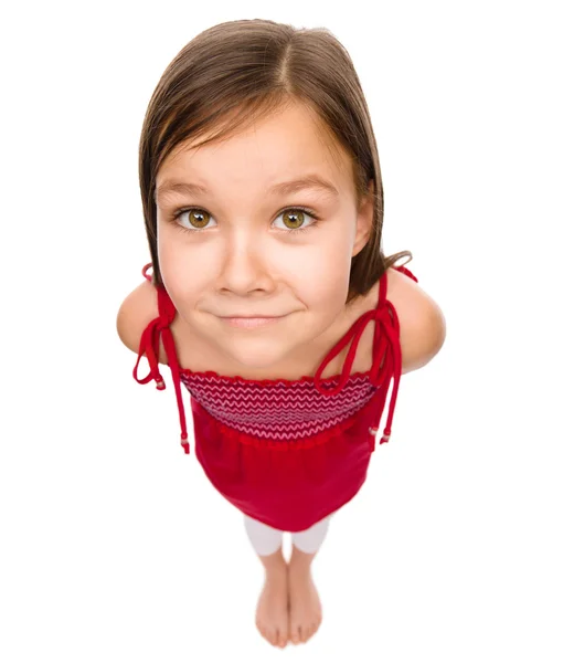 Portrait of a happy little girl — Stock Photo, Image