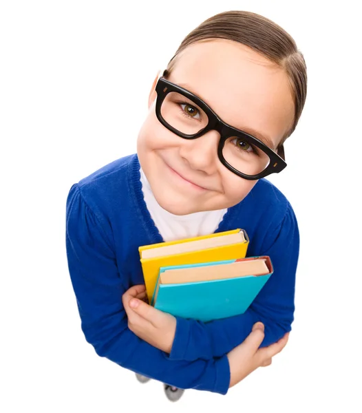 Portrait of a funny little girl — Stock Photo, Image