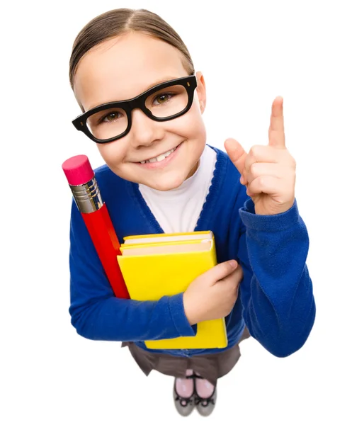 Retrato de una niña divertida — Foto de Stock