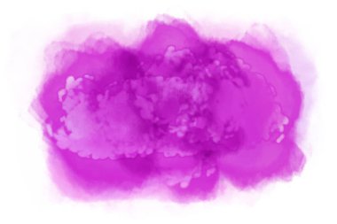 Soyut pembe patlamanın suluboya sıçraması beyaz arka planda izole edilmiş. Bilgisayar destekli illüstrasyon.