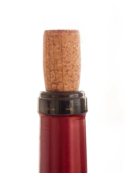 Cork Neck Wine Bottle Plug Has Been Put Back Drinking — Stock Photo, Image