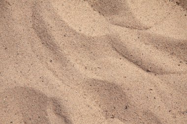 Sahildeki kum dokusu fotokopi alanı ile yakın plan