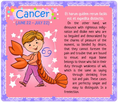 Kanser Zodiac çocuk
