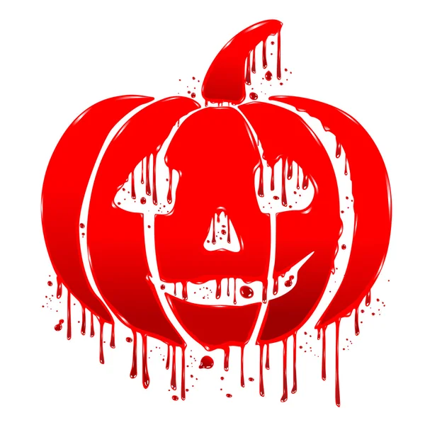 Blood on Pumpkin — Stock Vector
