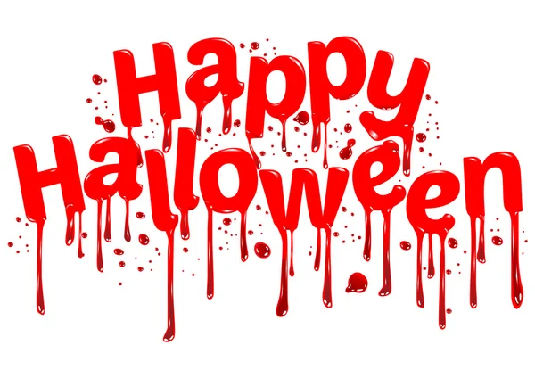 Joyeux Halloween signe sang — Image vectorielle