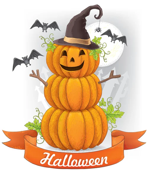 Tarjeta de Halloween — Vector de stock