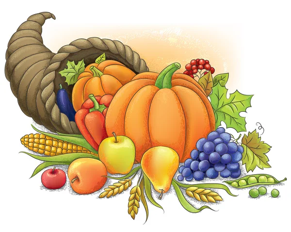 Cornucopie — Image vectorielle