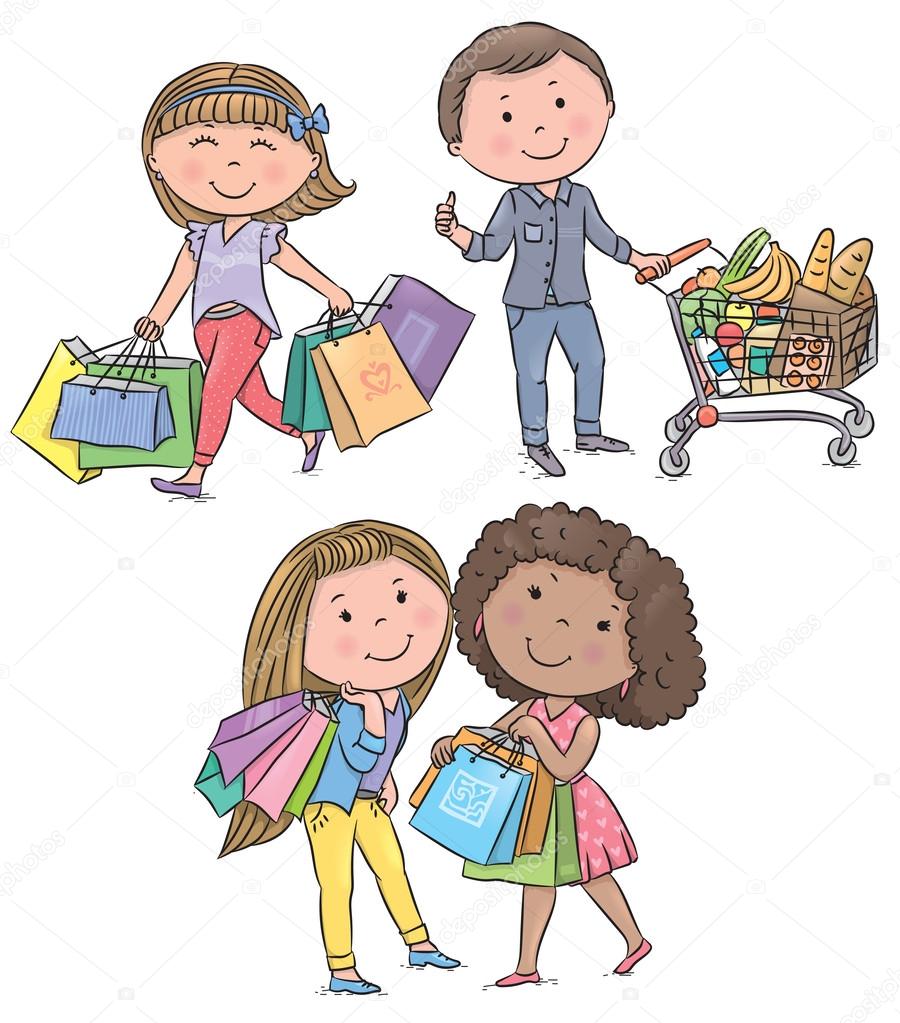 Shopping kids