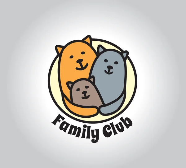 Familie club logo — Stockvector