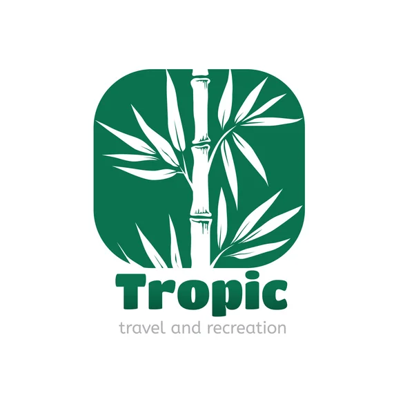 Logo tropique — Image vectorielle