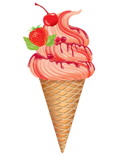 Fruit ice cream