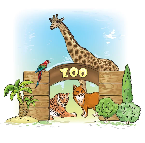 Zoolândia — Vetor de Stock