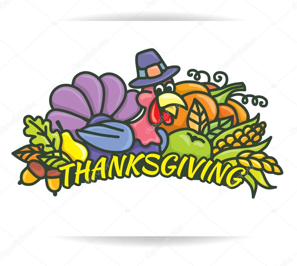 Thanksgiving logo colored. Eps10 format