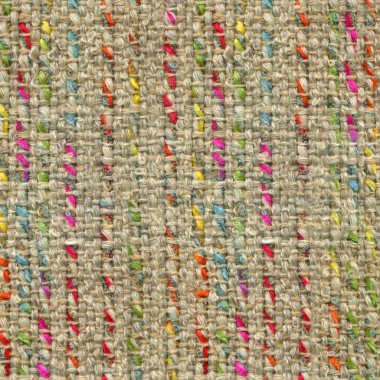 Bej kumaş renkli çizgili