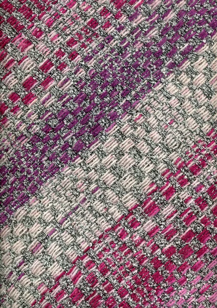 幾何学模様の手織り生地 — ストック写真