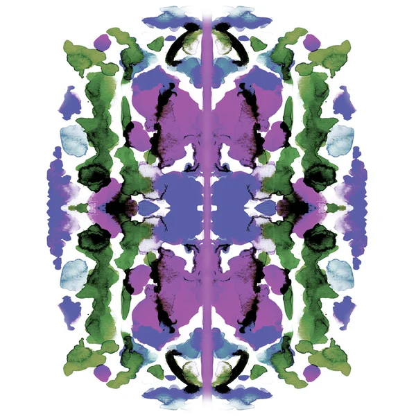 Kolorowe symetrycznego akwarela — Zdjęcie stockowe