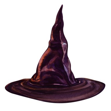 Cadılar Bayramı şapka üzerinde beyaz izole