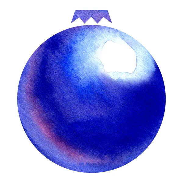 Décoration de boule de Noël aquarelle — Photo