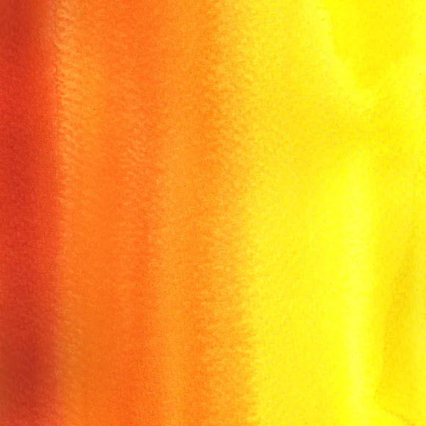 Ακουαρέλα ζωγραφική. Κίτρινο, πορτοκαλί, κόκκινο ντεγκραντέ — Φωτογραφία Αρχείου