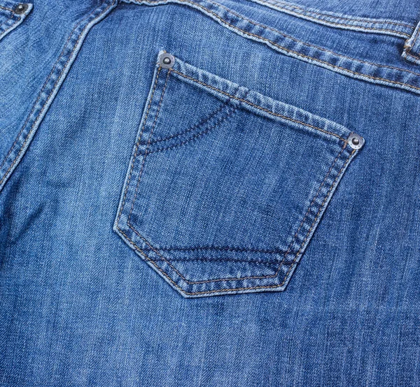 Jeans back pocket — Stock Photo, Image