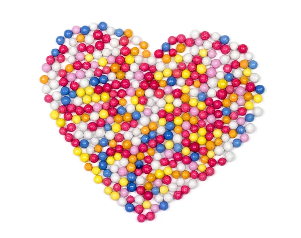 複数のカラフルなボール キャンディーお菓子 — ストック写真