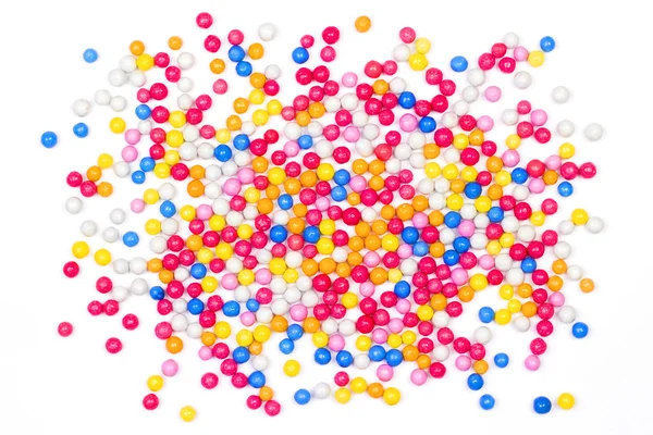 複数のカラフルなボール キャンディーお菓子 — ストック写真