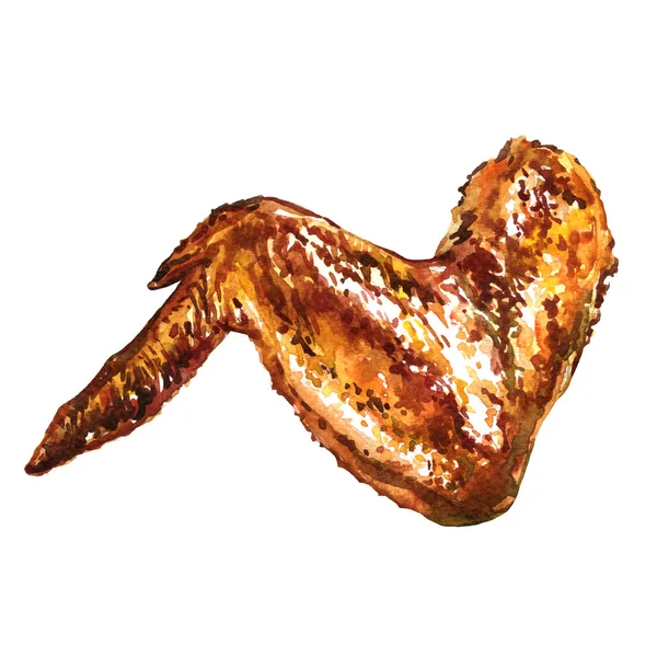 Жареная курица или крылышки индейки — стоковое фото