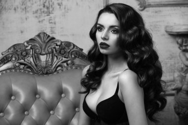 woman posing in lingerie