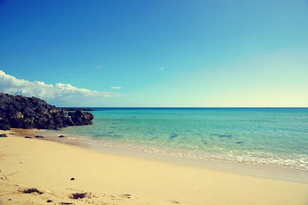 Tropischer Strand an einem sonnigen Tag — Stockfoto