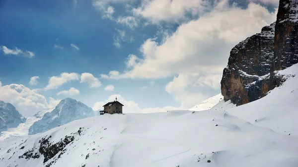 Small house in mountains