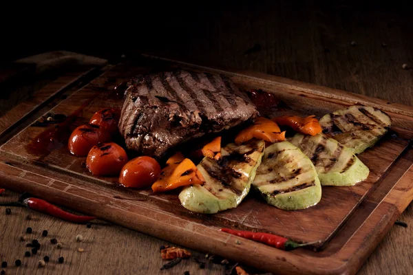 Grilled marble beef steak — Stock Photo, Image