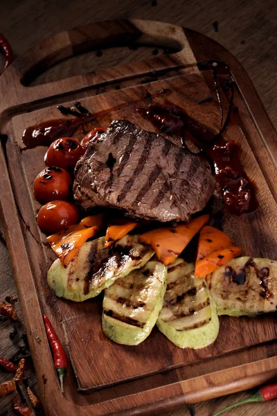 Gegrilltes Marmorsteak — Stockfoto