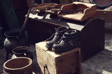 Eski grunge deri çizme