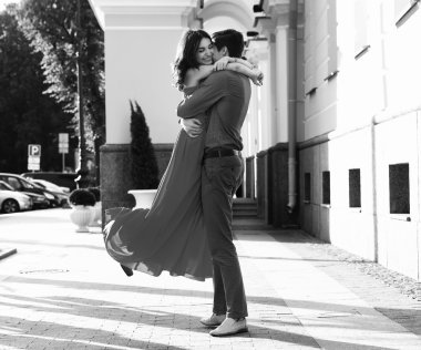 hoş bir Romantik Çift 