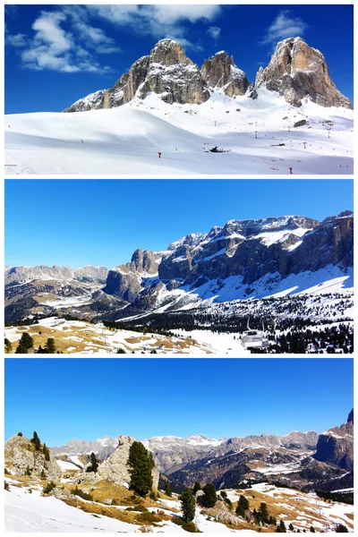 Montanhas nevadas — Fotografia de Stock